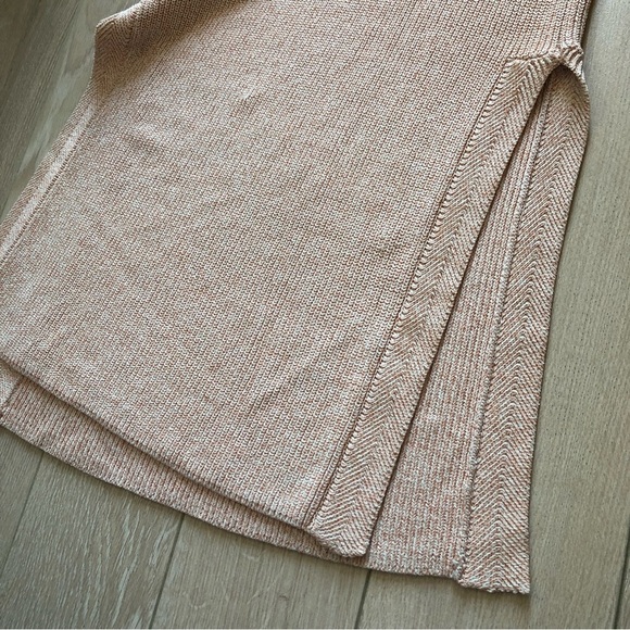 Aritzia Wilfred Cream & Orange Knit Sweater Vest with Slits - Picture 7 of 11